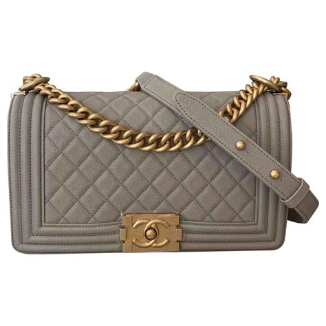 chanel boy grigia|Chanel black handbags.